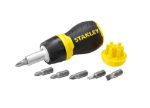 Afbeeldingen van STANLEY Multibit Stubby Schroevendraaier met ratel 0-66-358