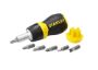 Afbeeldingen van STANLEY Multibit Stubby Schroevendraaier met ratel 0-66-358