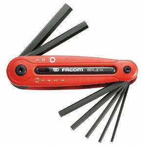 Afbeeldingen van Facom inbussleutelset zakmodel 7-delig