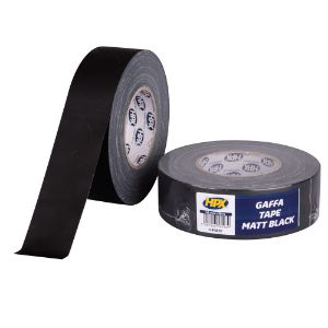Afbeeldingen van HP gaffer tape matzwart 48mm x 50mtr