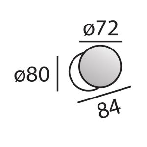 Afbeeldingen van Mariani Voordeurknop Iris 70mm PVD Inox