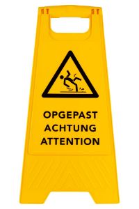 Afbeeldingen van Betra Waarschuwingsbord "Gladde vloer "