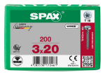 Afbeeldingen van Spax schroeven, 3.0 x 20 mm, t10, plat conische kop, gegalvaniseerd, verzinkt