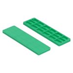 Afbeeldingen van Köhlerwoodcap Glaswiggen 100x28x5mm groen 