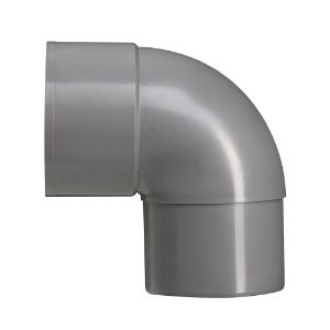 Afbeeldingen van Pvc bocht, 80 mm, 85 graden, mof / spie