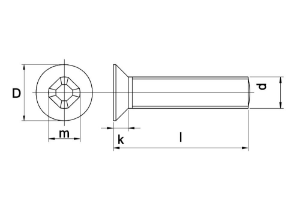 Afbeeldingen van Kelfort Assortimentsdoosje metaalschroef verzinkt 20 - 50 mm