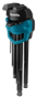 Afbeeldingen van Makita Inbussleutelset 9-dlg B-65894
