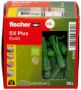 Afbeeldingen van Fischer Universeelplug SX Plus Green 8x40 met rand