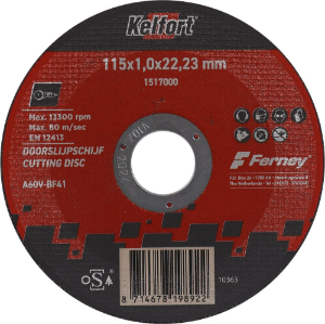 Afbeeldingen van Kelfort doorslijpschijf vlak staal 115x1.0mm
