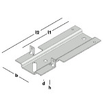Afbeeldingen van GB Vloer HSB-strip met lip 289/222 sv