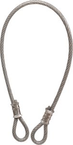 Afbeeldingen van Kelfort Slotkabel anti diefstalkabel 8-10mm 90cm