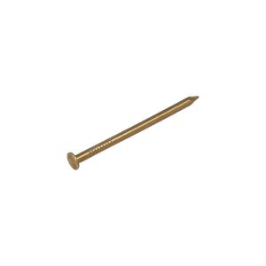 Afbeeldingen van Fraadnagel bombekop messing blank (1Kg) 50x2,8