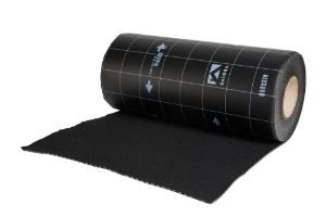 Afbeeldingen van Ubbink Bladloodvervanger Ubiflex zwart 6 meter 500mm