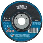 Afbeeldingen van TYROLIT 2in1-doorslijpschijf, voor staal en roestvrij staal 125x2.5