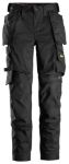Afbeeldingen van Snickers Workwear AllroundWork, Dames Stretchbroek met Holsterzakken 6247 Zwart 42