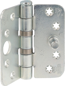 Afbeeldingen van Oxloc veiligheidsschijflagerscharnier ronde hoeken 89x89x3.0