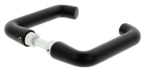 Afbeeldingen van Oxloc Deurkruk aluminium mat zwart D-model