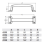 Afbeeldingen van Hermeta Handgreep 4257 160mm