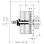 Afbeeldingen van fischer Waterdichte plug met schroef DuoSeal 6 x 38