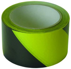 Afbeeldingen van Kelmaplast Zelfklevend afzetband Plakband zwart/geel 60mm
