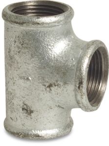 Afbeeldingen van Mega T-stuk verzinkt nr. 130 1/8"
