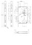 Afbeeldingen van ASSA ABLOY Deurslot, RC-uitsparing 2423, doornmaat 60 mm, zonder sluitplaat, rc72, rvs