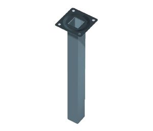 Afbeeldingen van Element System Tafelpoot vierkant wit 80cm