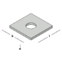 Afbeeldingen van Gb volgplaat, m16, 50 x 50 x 4 mm, gegalvansiseerd, verzinkt