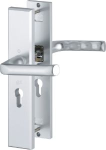 Afbeeldingen van HOPPE Veiligheids deurkrukgarnituur London pc55 f1, 113/2235/2214, massief rechthoekig, deurdikte 35-40mm