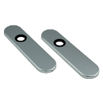 Afbeeldingen van Oxloc Kortschild Ovaal Blind Alu F1 Model Parijs. Afmeeting 180x41mm.