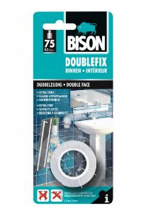 Afbeeldingen van Bison Dubbelzijdig tape Doublefix Binnen Blister 1.5 m