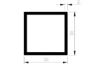 Afbeeldingen van AluArt Vierkante buis aluminium 5 meter 30x30x2mm