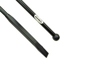 Afbeeldingen van Stootijzer 1400mm met 40cm vierkant knop en beitel
