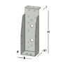 Afbeeldingen van Gb balkdrager korte lip sv 71x221