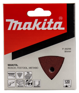 Afbeeldingen van Makita Schuurvel 3-k k120 red v. P-33299