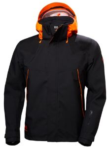 Afbeeldingen van Helly Hansen jack chelsea evolution shell zwart/oranje XL