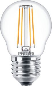 Afbeeldingen van Philips LED Lamp Kogel LED kogellamp ND 4.3-40W 827 E27 P45 CL