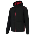 Afbeeldingen van TRICORP WORKWEAR Softshell Capuchon Accent 402705 zwart/rood  2XL