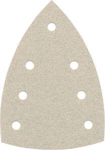 Afbeeldingen van Kelfort klitdeltaschuurstrook 98x148 k80 wit 7 gaten