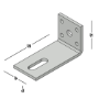 Afbeeldingen van GB Hoekanker zwaar 55x105x50x5mm verzinkt (sendzimir)