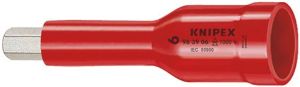 Afbeeldingen van KNIPEX Dop voor ratel, voor binnenzeskantschroeven, met binnenvierkant 3/8" 6mm