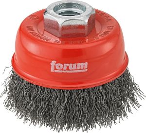 Afbeeldingen van FORUM Komborstel, gehard staaldraad, gegolfd M14 80mm