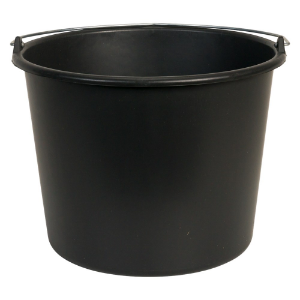 Afbeeldingen van Gripline-D 12 L Emmer zwart, knopbeugel, L-scala 12 Liter