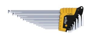 Afbeeldingen van Wiha inbussleutelset ergostar  inch maten 0,05" / 3/8" 14-delig