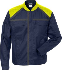 Afbeeldingen van FRISTADS Jack 4555 STFP Marineblauw/fluor geel XS