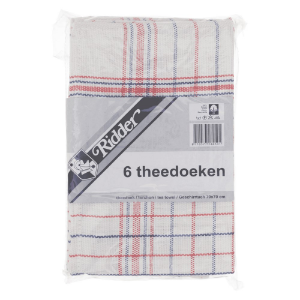 Afbeeldingen van Ridder Theedoek hollands ruit 70x70cm (6)