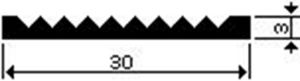 Afbeeldingen van AluArt Slijtstrip aluminium 5 meter 30x3mm