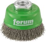 Afbeeldingen van FORUM Komborstel, roestvast staaldraad, gegolfd M14 60mm
