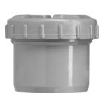 Afbeeldingen van Einddeksel, 110 mm, met schroefdraad, pvc