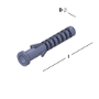Afbeeldingen van GB Kraagplug t.b.v. Kopgevelanker Ø4 mm 6x40mm